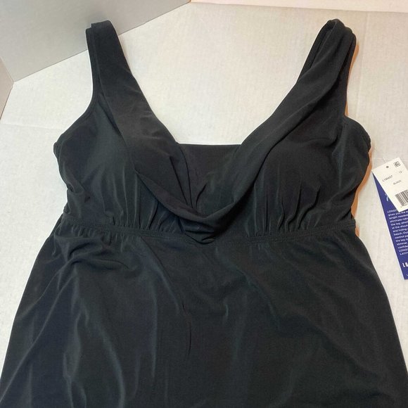 NWT Longitude Tie Cowl Black One Piece - Picture 3 of 5